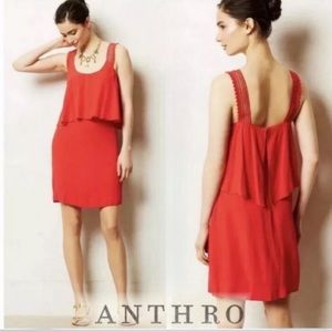 Maeve Red Tiered Dress